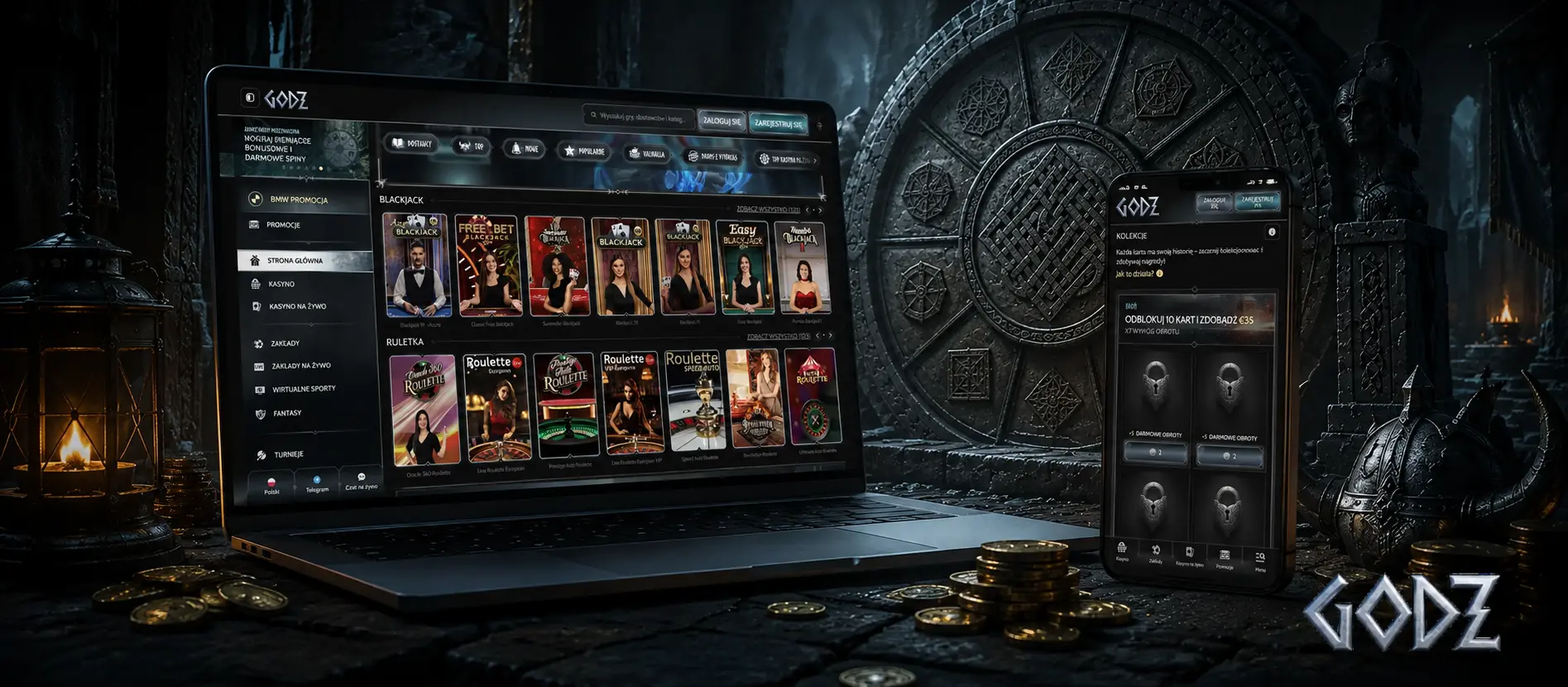 Rejestracja i logowanie w Godz Casino